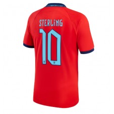 England Raheem Sterling #10 Bortatröja VM 2022 Korta ärmar